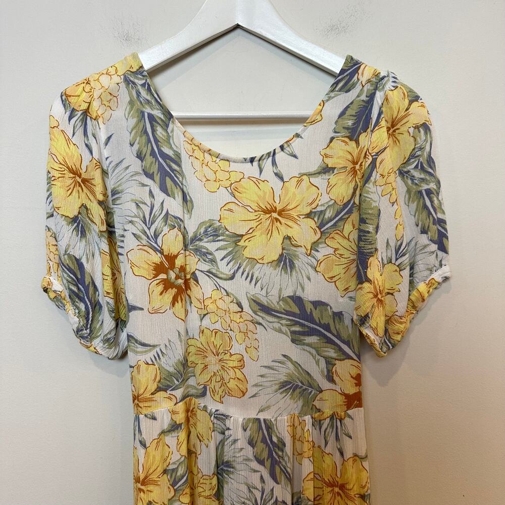 Rip Curl Always Summer Midi Dress Open Back Flora… - image 5